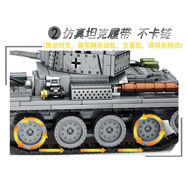 Bộ Đồ Chơi Lắp Ráp Mô Hình Xe Tăng