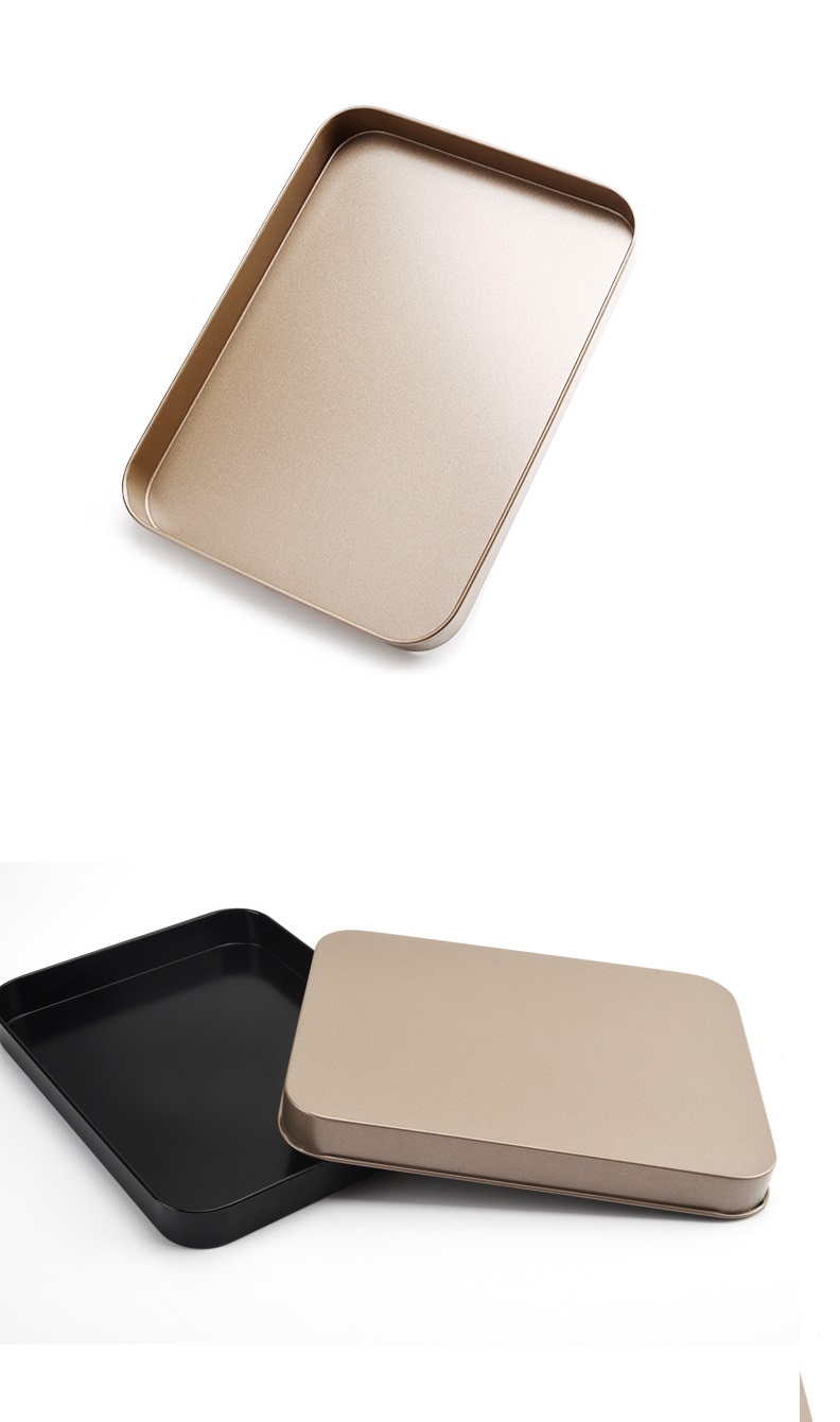 Khuôn nướng bánh cao cấp thép cacbon  chống dính size 10inch ( 24.5cm *18.8cm *2.4cm )- màu vàng gold