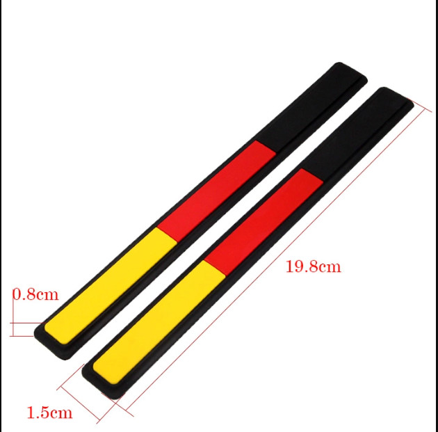 Bộ 02 Miếng Dán Phản Quang Dán Sau Gương Chiếu Hậu, Dán Trang Trí Xe Ô Tô