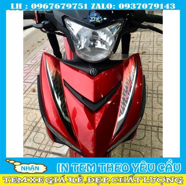 Tem rời ex 150 Yzr 15 chất liệu decal Crom cao cấp