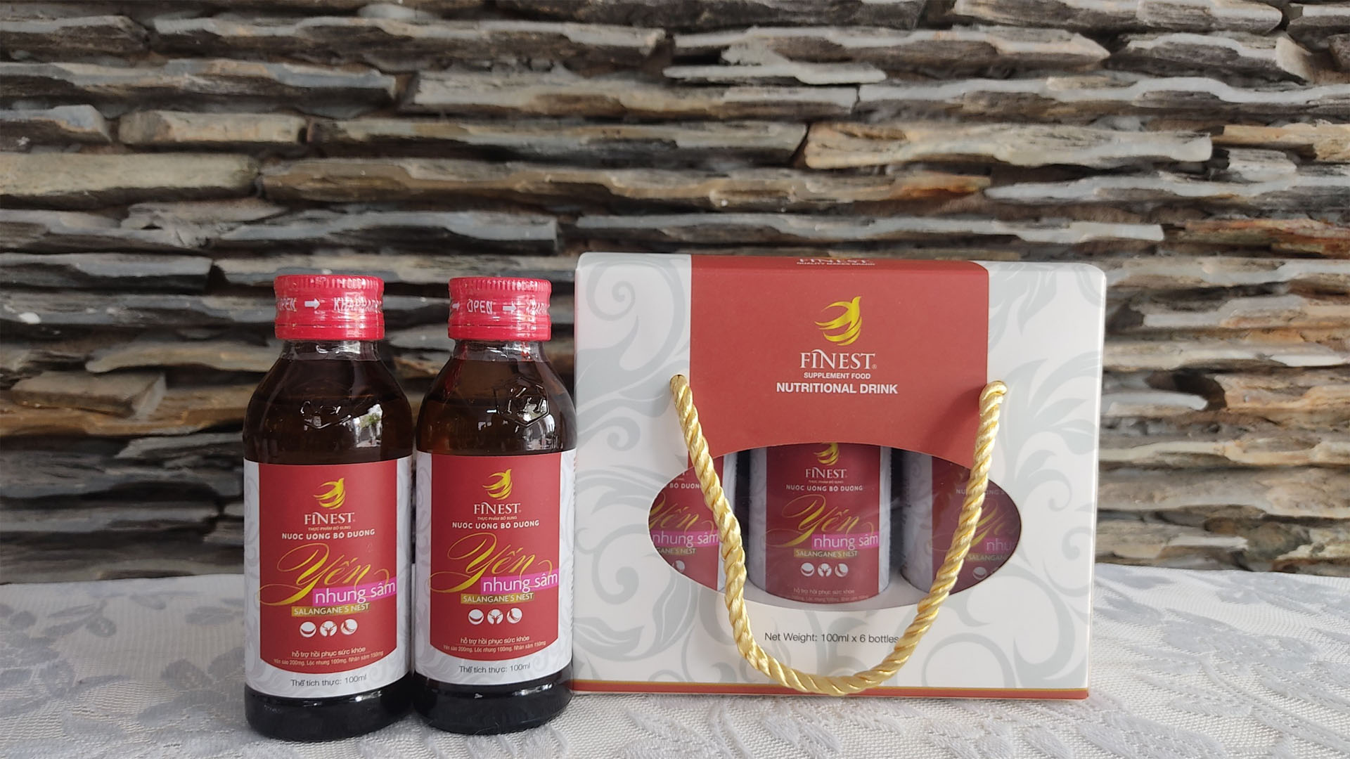 Nước yến nhung sâm (Không đường) Finest