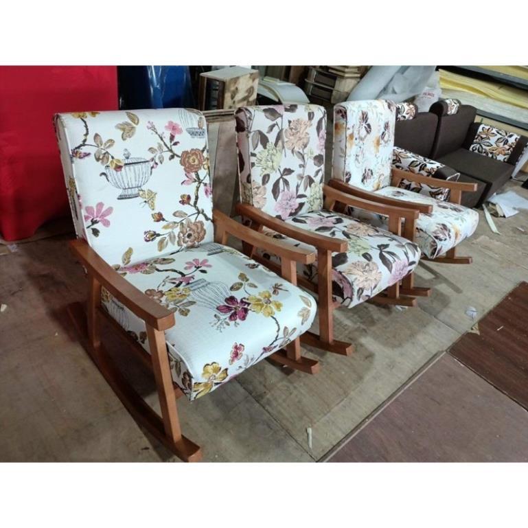 Ghế bập bênh thư giãn sofa hoa nhí siêu đẹp ( tặng kèm 1 gối ôm cute)