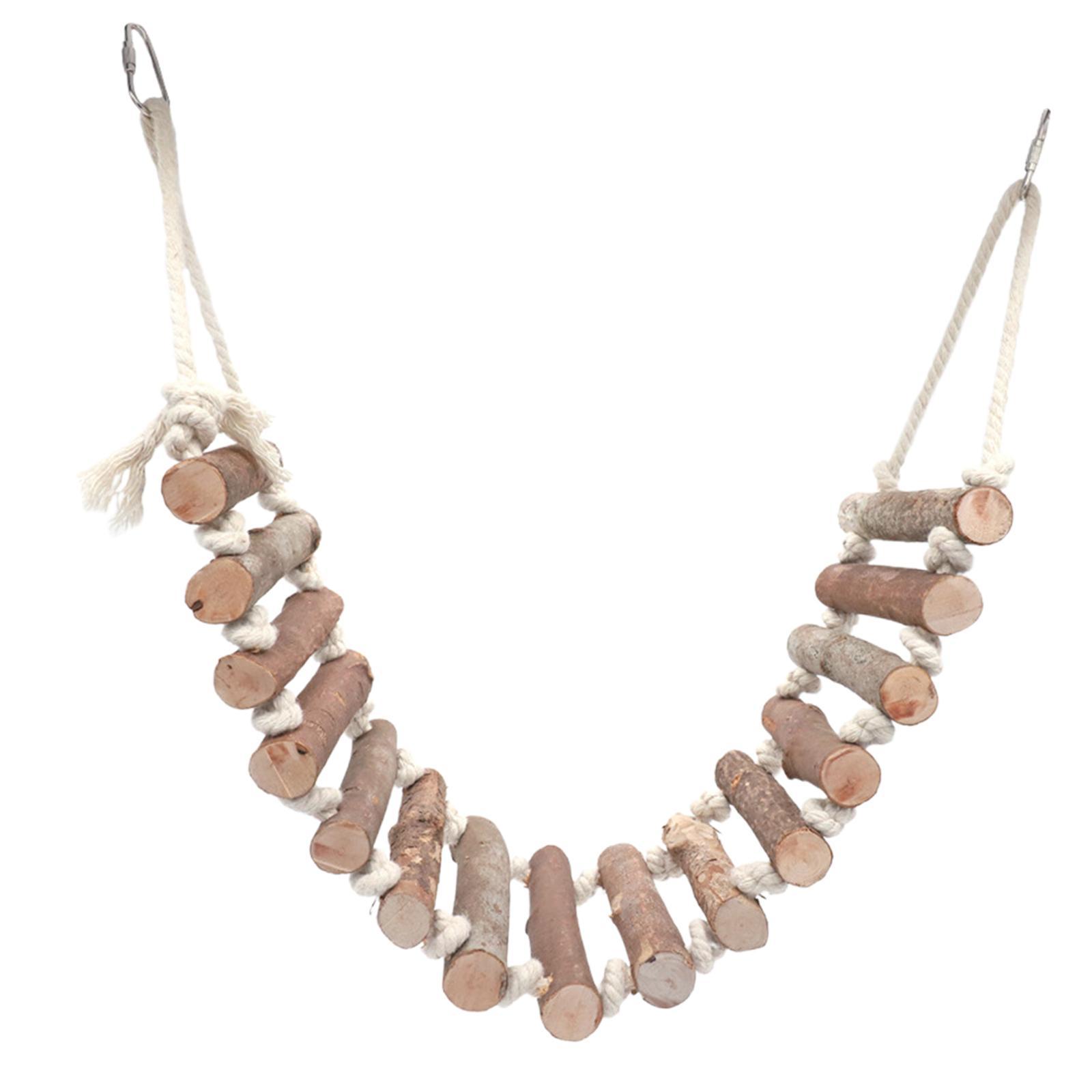 Flexible Parrot Hamster Climbing Ladder Ladder Shelf Canary for Budgie Toy