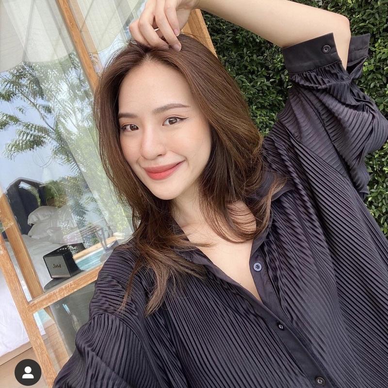 Áo sơ mi Oversize vải dập li