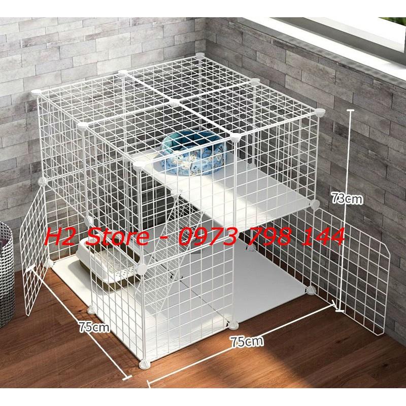 TẤM LƯỚI SẮT TĨNH ĐIỆN CHUỒNG QUÂY CHÓ MÈO Tặng 2 chốt /1 tấm (Chọn theo phân loại