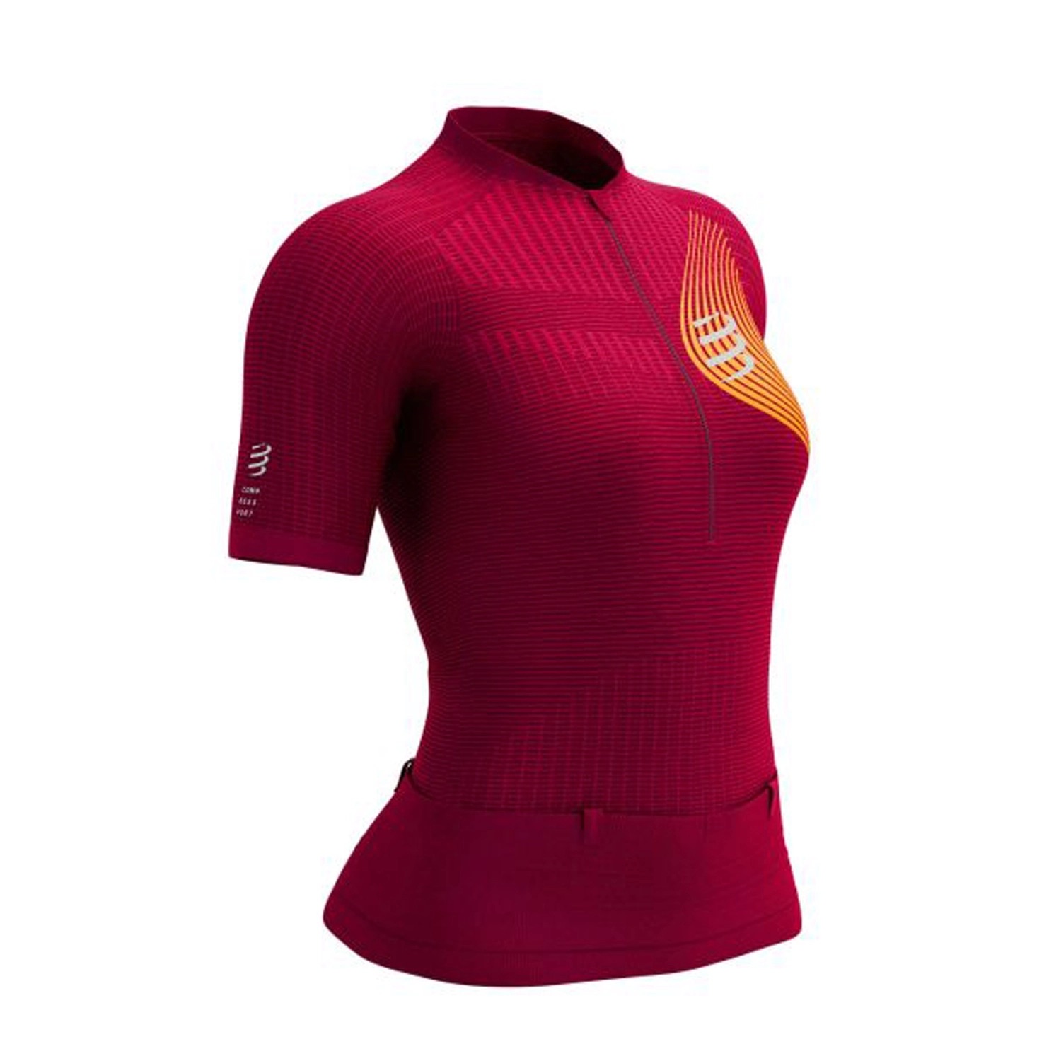 Áo Chạy Địa Hình Nữ Compresport Trail Postural SS Top - Persian Red