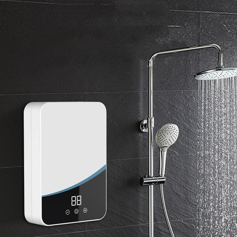 Máy Nước Nóng Lạnh Nhà Tắm Hot and Cold Shower cao cấp 5500w (tặng kèm vòi sen và giá đỡ)