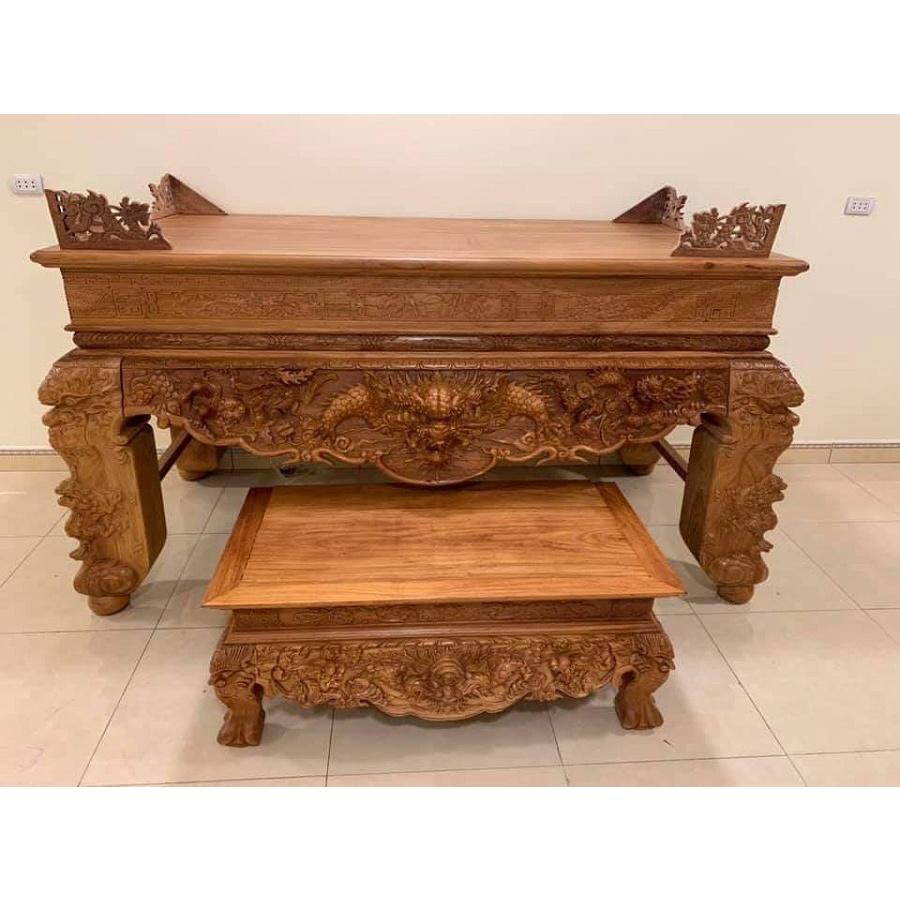 Bộ ban thờ gỗ gõ đỏ