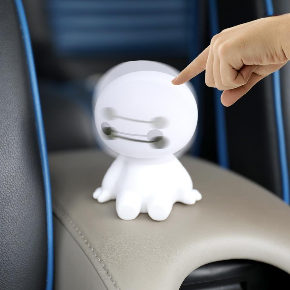 Mô Hình Nhân Vật Baymax Lắc Đầu Bằng Nhựa Dễ Thương Trang Trí Nội Thất Xe Hơi