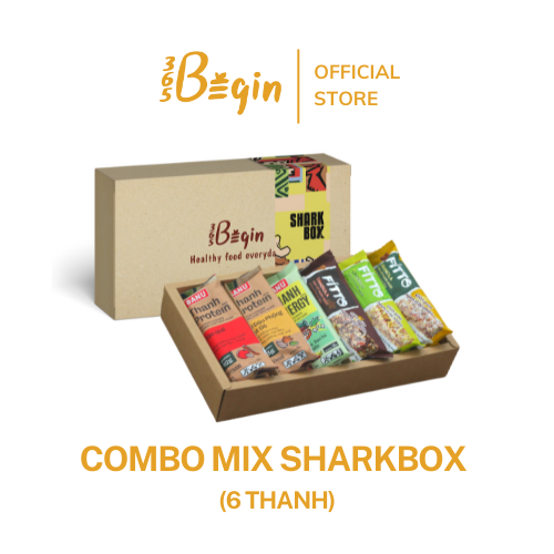 Combo Shark Box Fitto Gạo lứt - hạnh nhân và Thanh Protein BANU - Ngũ cốc dinh dưỡng thay thế các bữa ăn (sáng, trưa, chiều, xế, tối) tiện lợi, tốt cho sức khỏe, phù hợp với người bận rộn, tập luyện thể thao