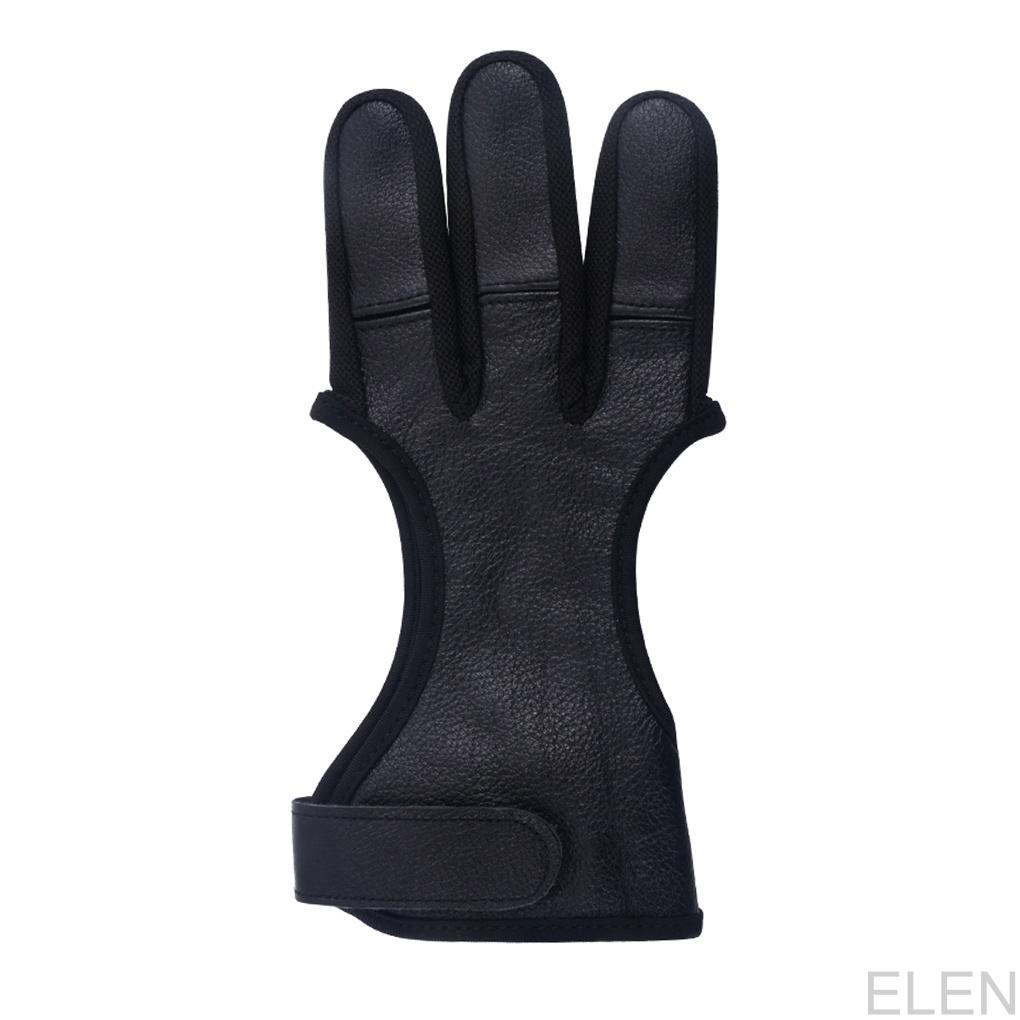 Deerskin Archery Glove Shooting Finger Gloves Protection Outdoors Sporting Fingers Guard Practicing Tools for AdultsELEN