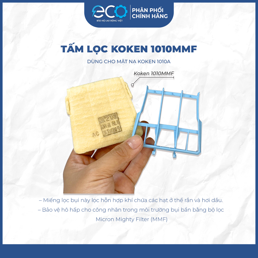 Mặt nạ chống bụi Koken 1010A ( có tấm lọc) hàng Nhật Bản chính hãng