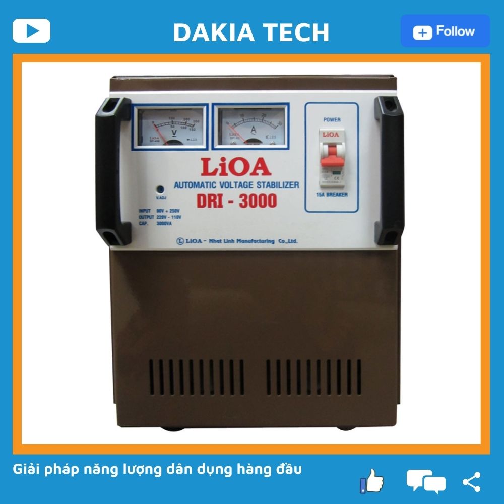 Ổn áp lioa 3kva model DRI - 3000II