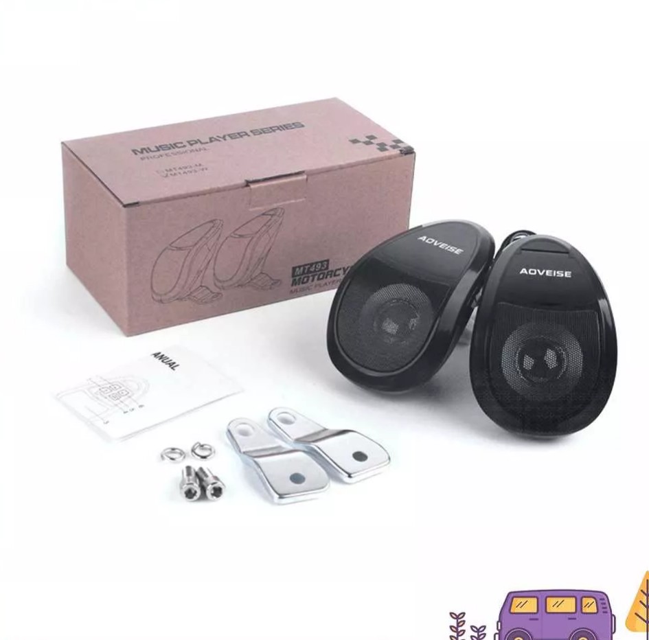 loa AOVEISE MT493 gắn chân gương xe máy kết nỗi bluetooth âm thanh cực chất chống nước