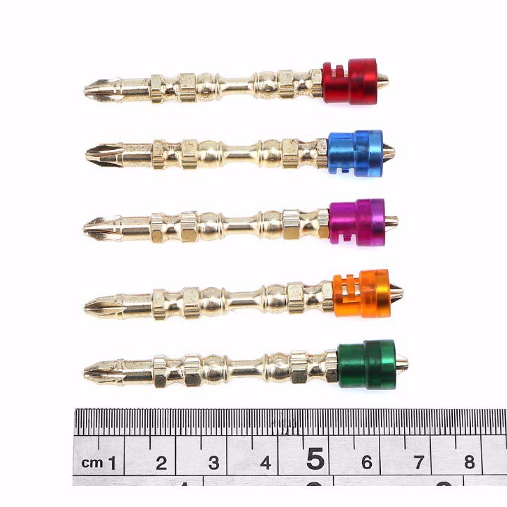 Bộ 5 mũi khoan bắt vít 4 cạnh chuôi từ tính