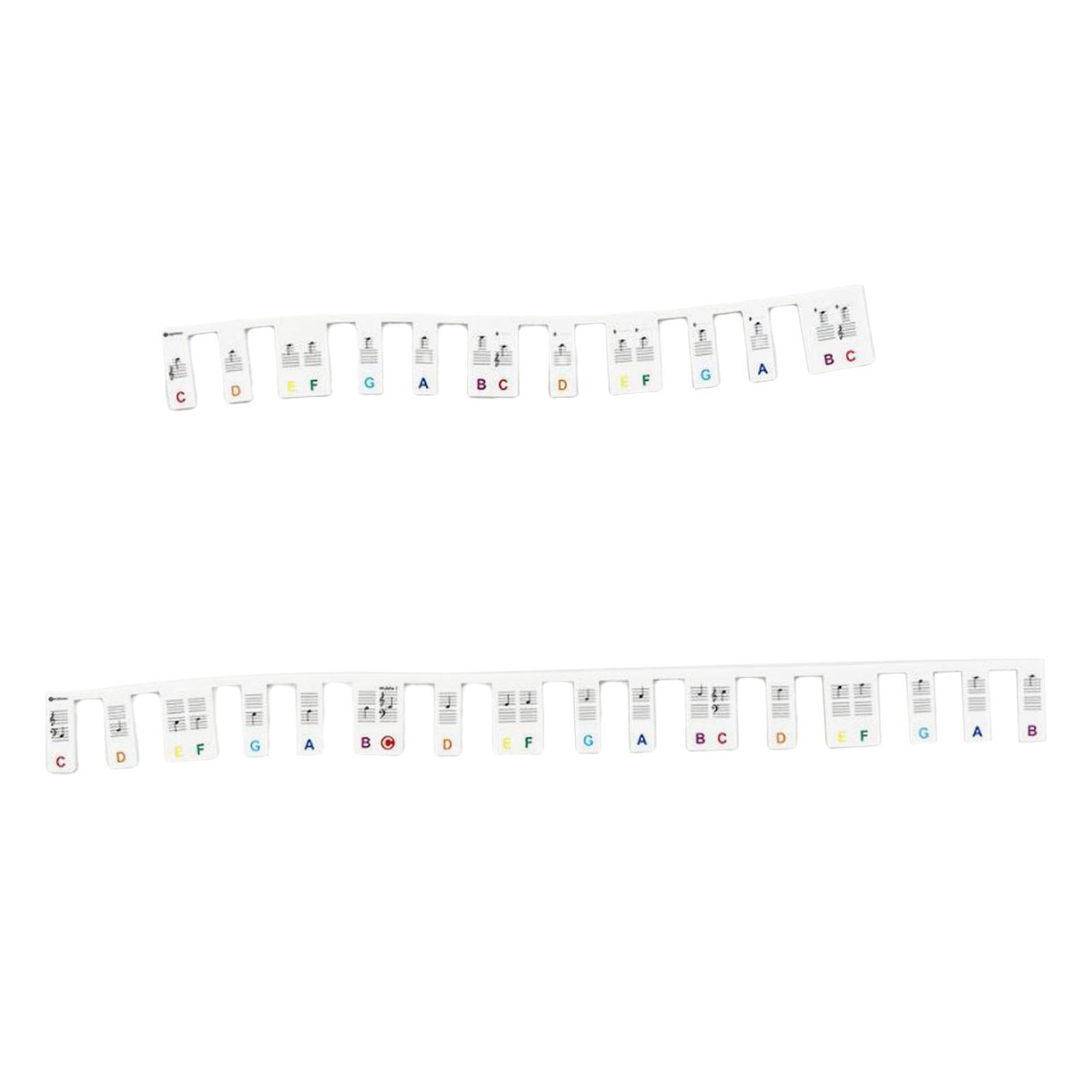 Piano key sticker 61 Keys Keyboards Piano Note Chart Guide Key Labels for Beginners