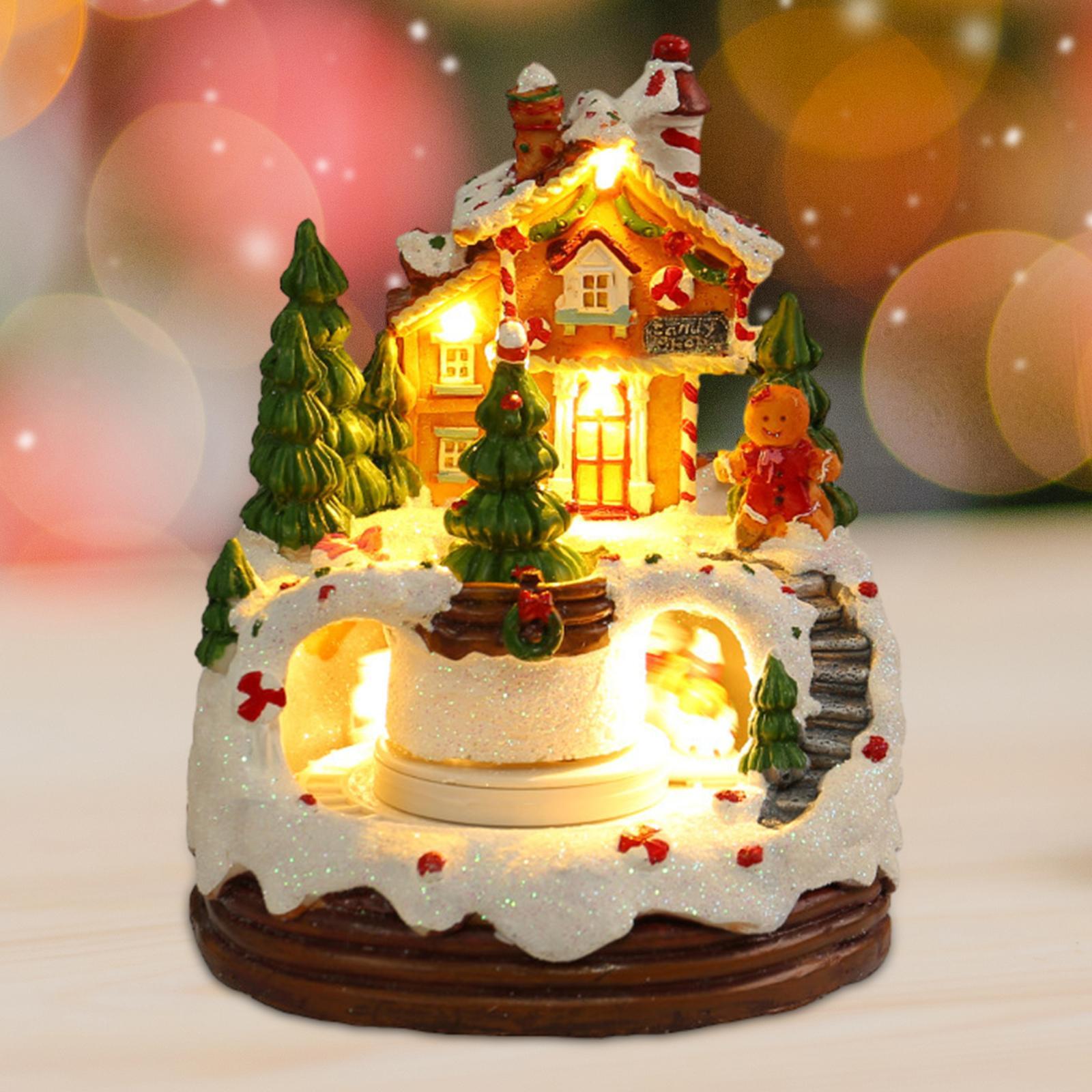 Christmas Music Box Christmas Ornaments for Indoor Coffee Table Housewarming