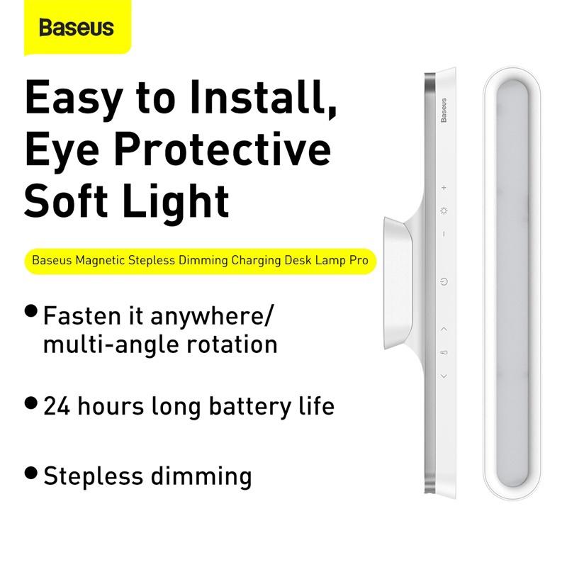 Đèn treo đế hít nam châm Baseus Magnetic Stepless Dimming Charging Desk Lamp Pro - Hàng chính hãng