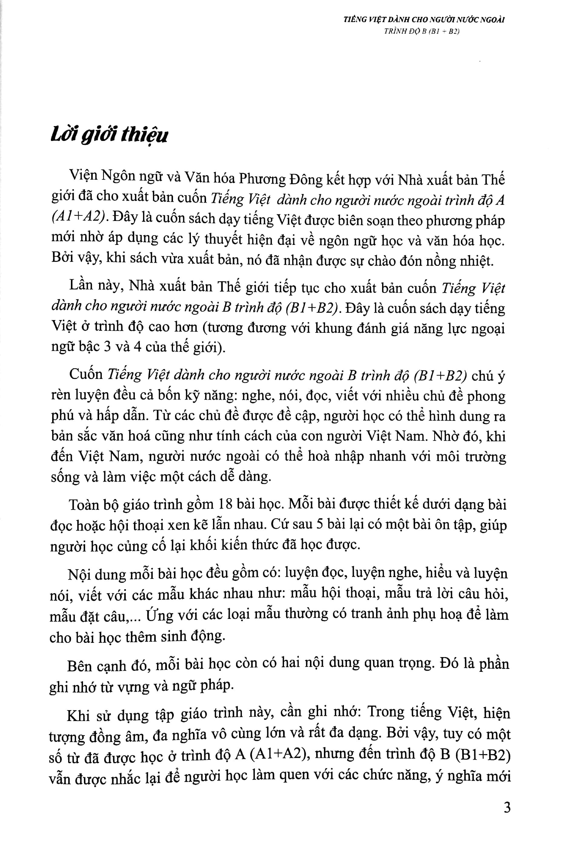 Tiếng Việt Dành Cho Người Nước Ngoài - Trình Độ B1+B2