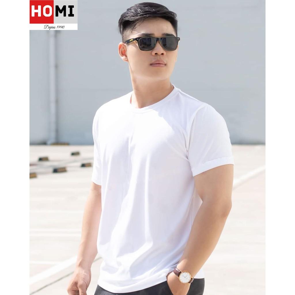 Áo Thun Basic Trơn Unisex 100% cotton, áo form nam tay lỡ màu trắng