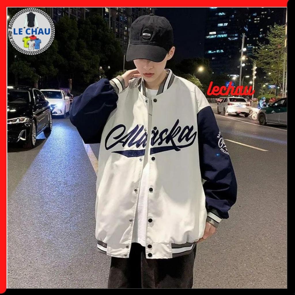 Áo khoác bomber nam nữ form rộng 2 lớp dù nam nữ ulzzang hottrend street style ALASKA  Hàn Quốc rẻ đẹp