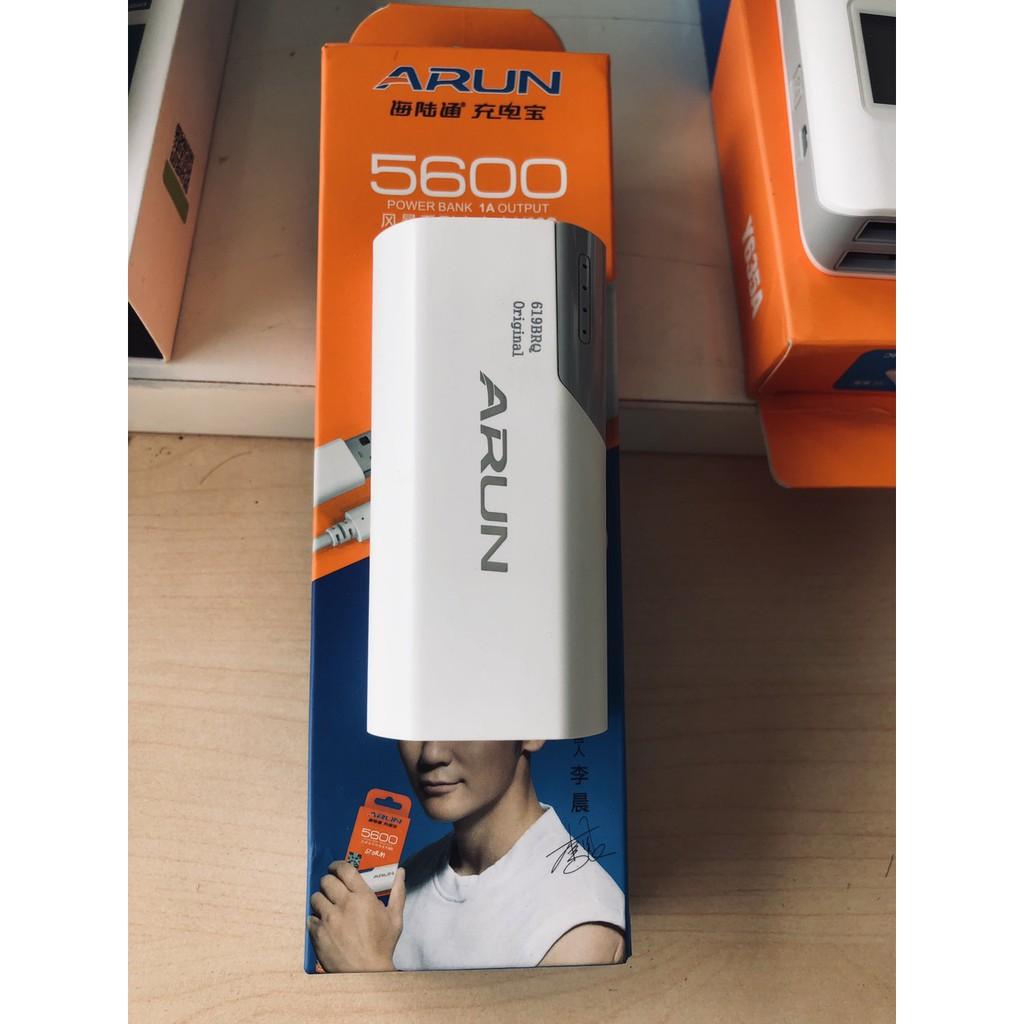 Pin Dự Phòng Arun 5600 mAh - Hàng Chính Hãng