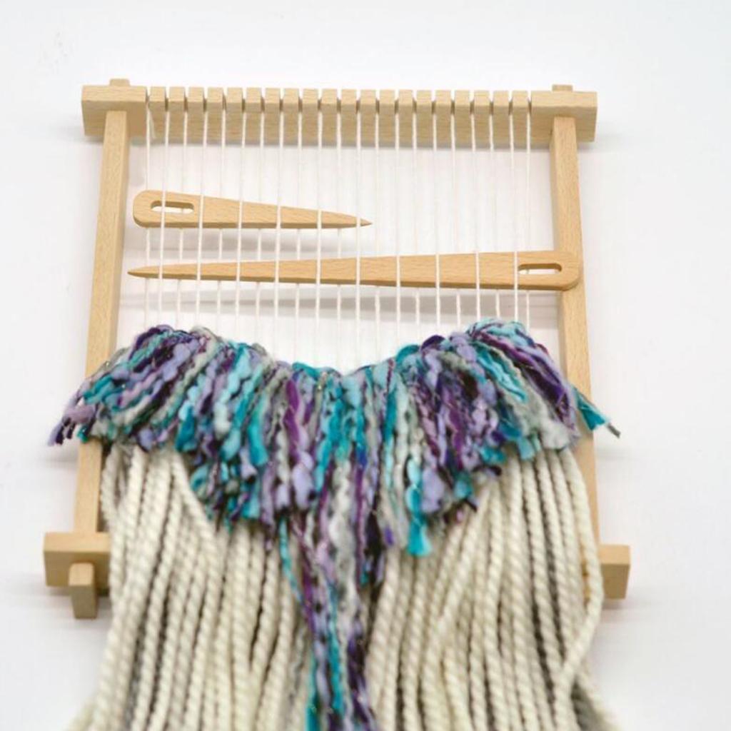 5x Wood Hand Loom Stick Wooden Shuttle Tapestry Weaving Knit Handcrafts Tool