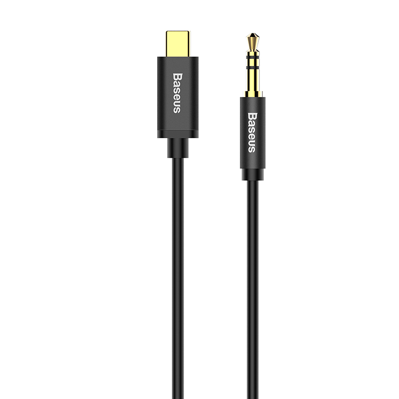 Cáp chuyển đổi Baseus Yiven Type-C male To 3.5 male Audio Cable M01 Black (Hàng chính hãng)