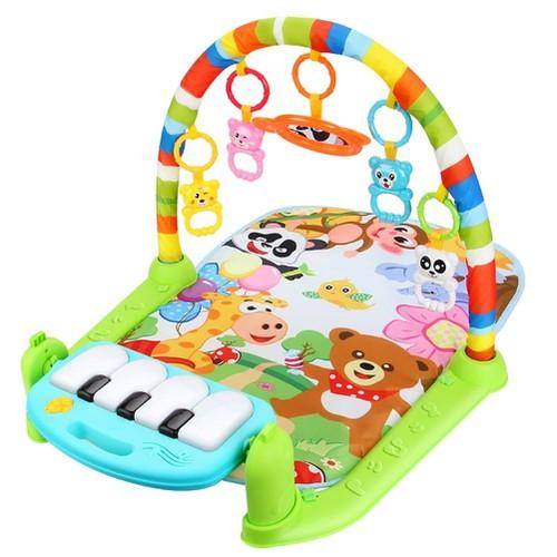 Thảm Nhạc Cho Bé Trong Giai Đoạn Từ 0-24 Tháng Tuổi, Tặng Kèm Dụng Cụ Tưa Lưỡi Vệ Sinh Cho Bé - Free Ship Toàn Quốc