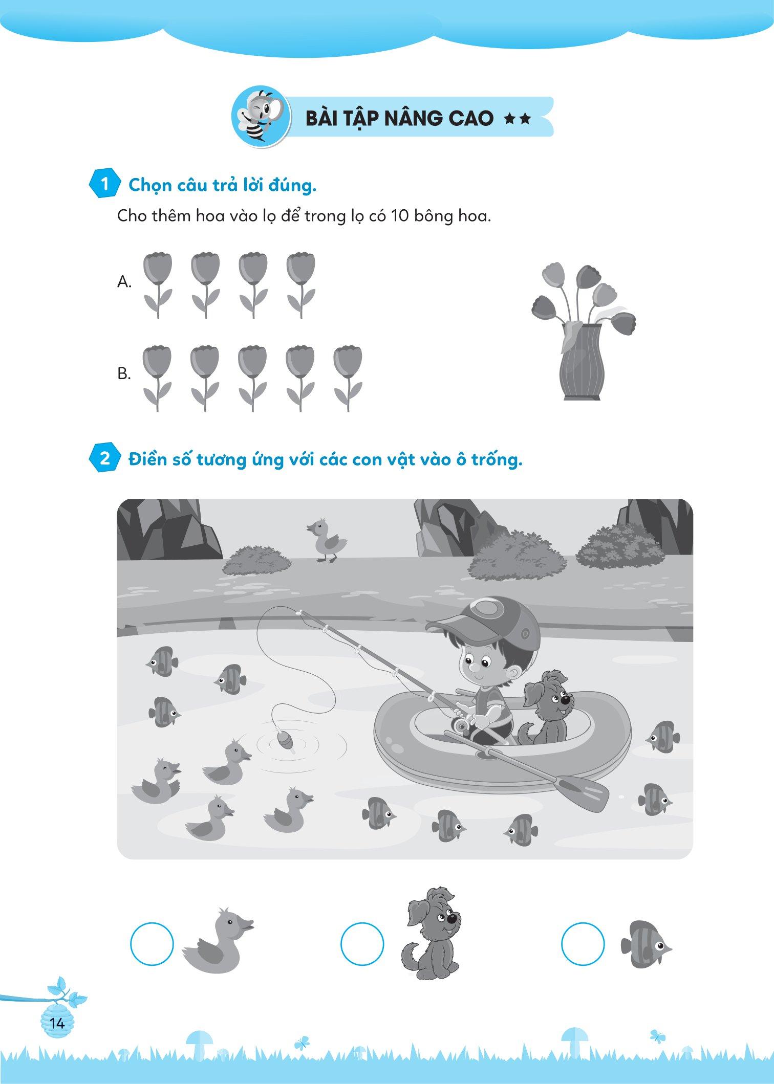 Bài Tập Bổ Trợ Toán Cơ Bản Và Nâng Cao Lớp 1 - Tập 1