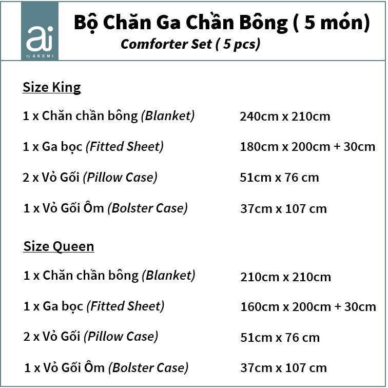 Bộ chăn ga chần bông Studio One Arte MicroXT Sateen, gồm 5 món