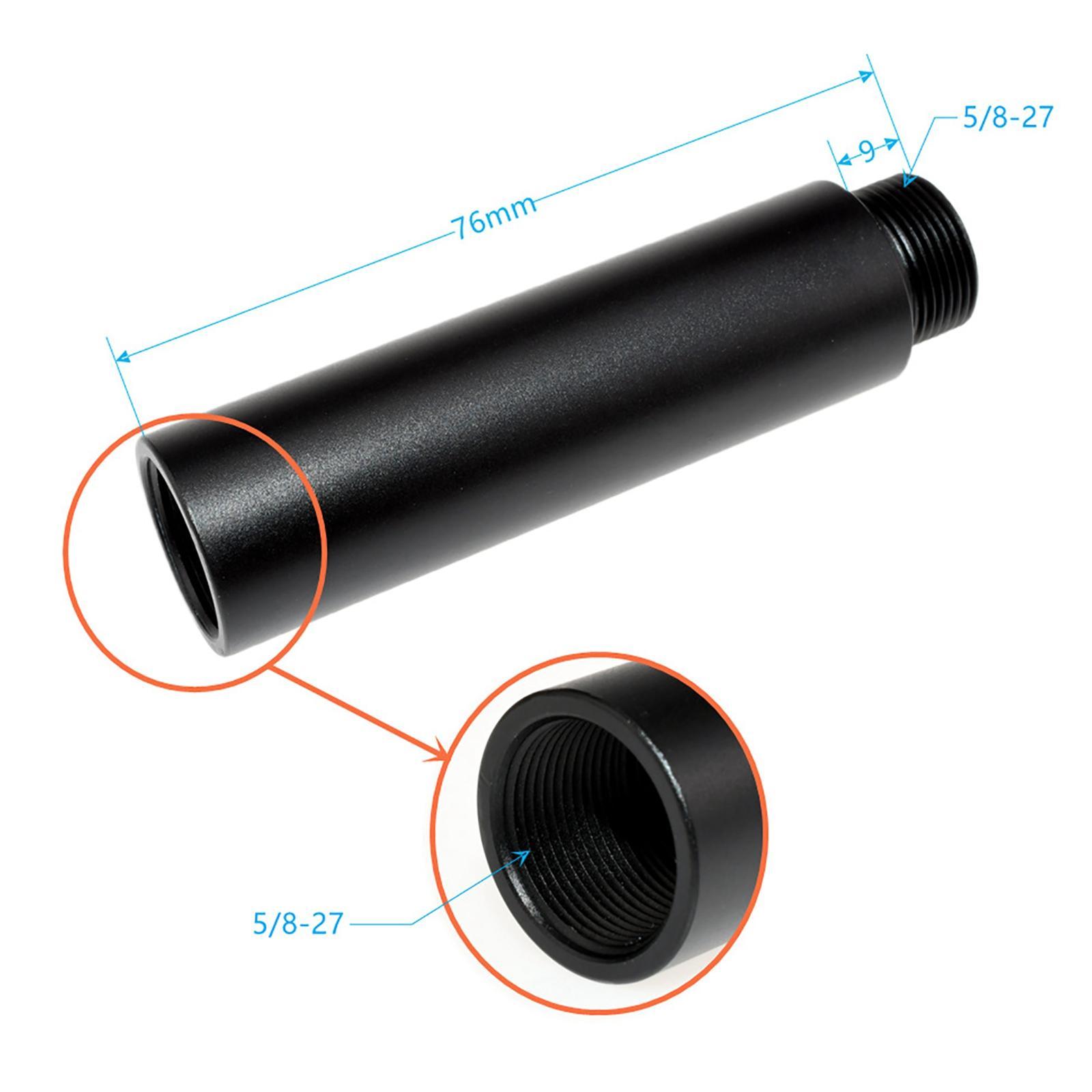 2Pcs Aluminum Alloy Mic Stand Extension Tube for Desk Stands & Arm Stand