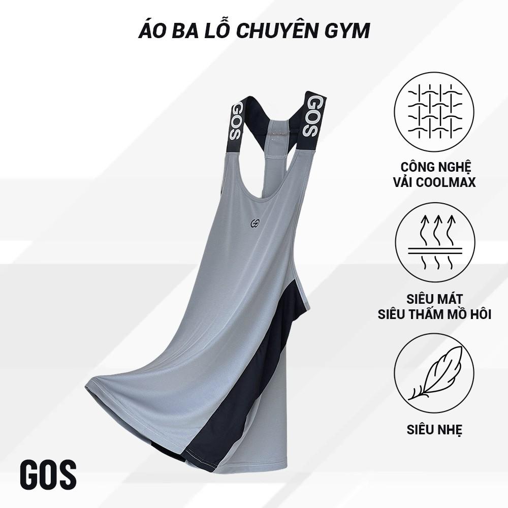 Áo ba lỗ thể thao GOS Xám S1