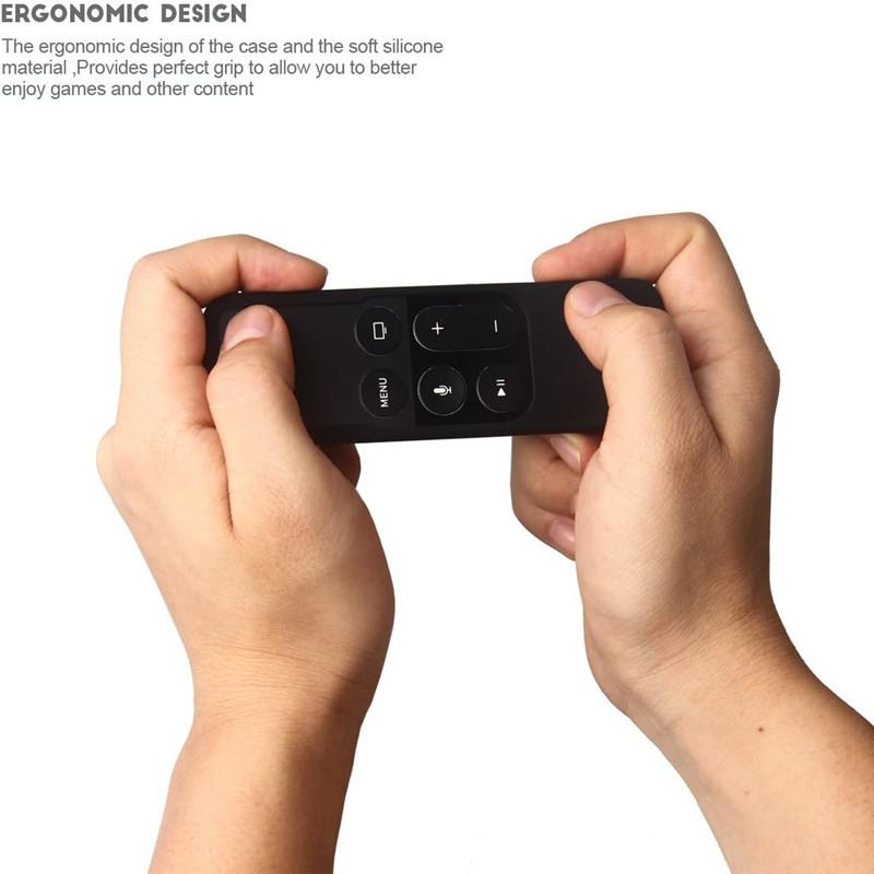 Vỏ bảo vệ bằng silicon nhiều màu Vỏ chống rơi cho Apple TV 4 Điều khiển từ xa Vỏ bảo vệ chống thấm nước chống bụi Màu sắc: Tím