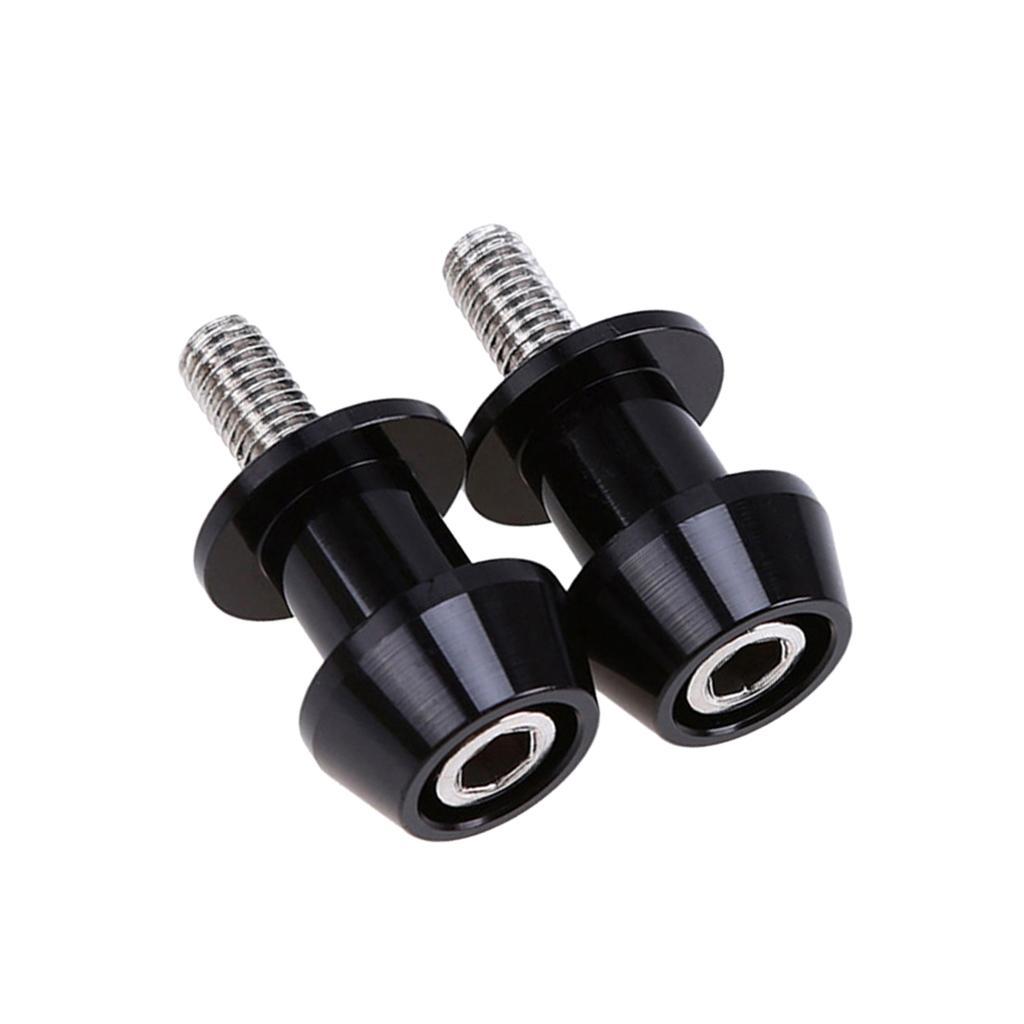4pcs CNC Aluminum 8mm Rear Motorbike Swingarm Spool Sliders Stand M8 Bobbins
