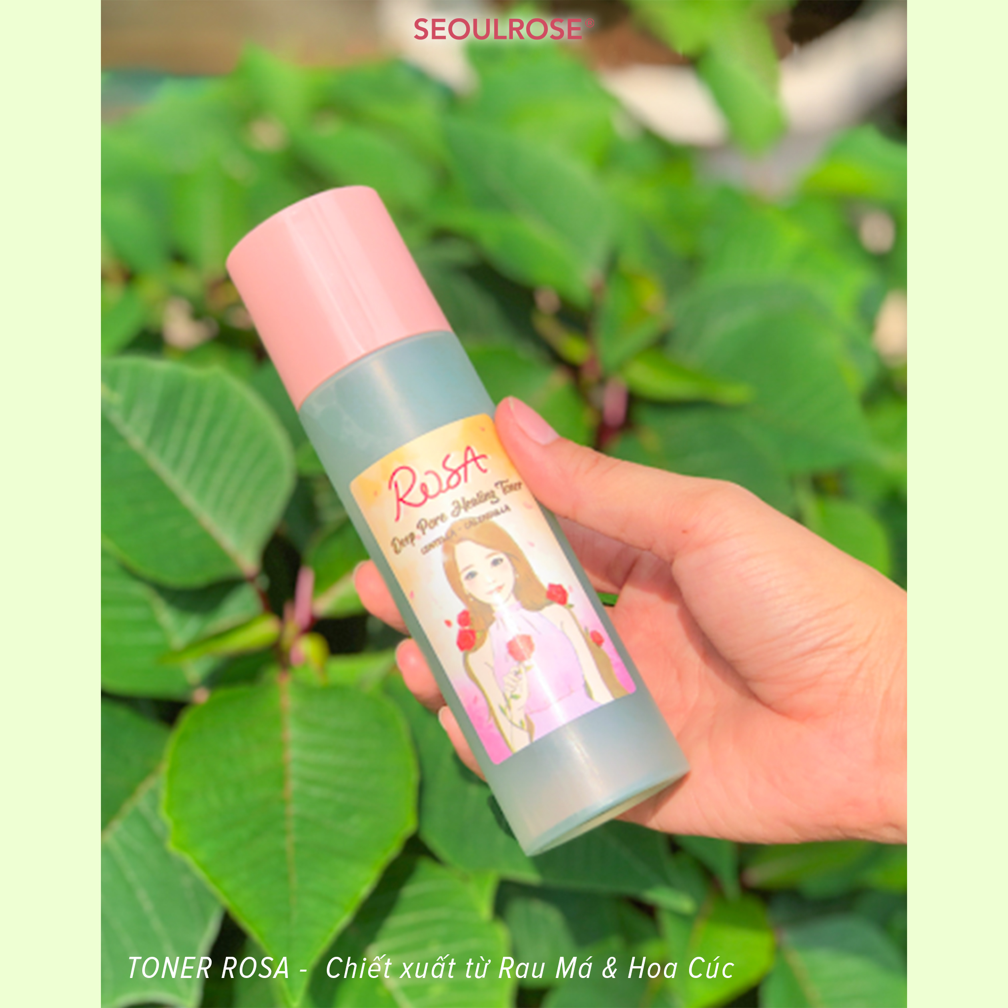 Nước Hoa Hồng SeoulRose Rosa Chiết Xuất Rau Má Và Hoa Cúc 120ml Date 2024