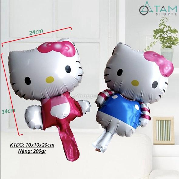 SET 5 Bong bóng trang trí hình Mèo Hello Kitty