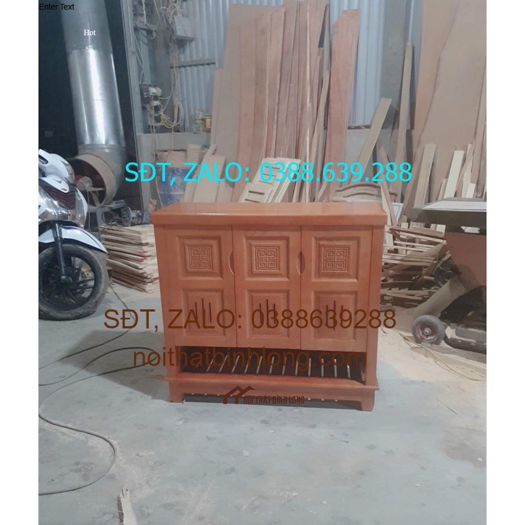 Tủ để giày gỗ xoan đào