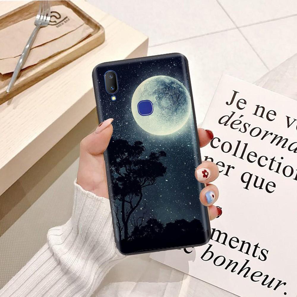 Ốp lưng dành cho ViVo Y12 Viền dẻo TPU hình Trăng Xanh