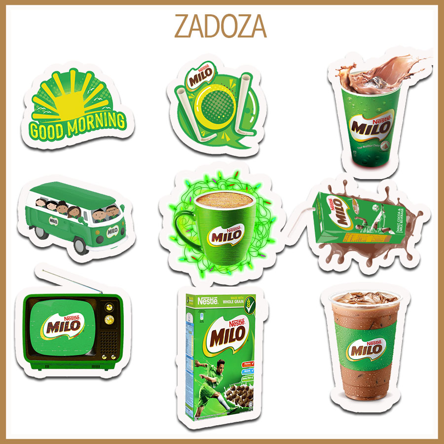 Sticker milo decal dán laptop , điện thoại hình dán trang trí