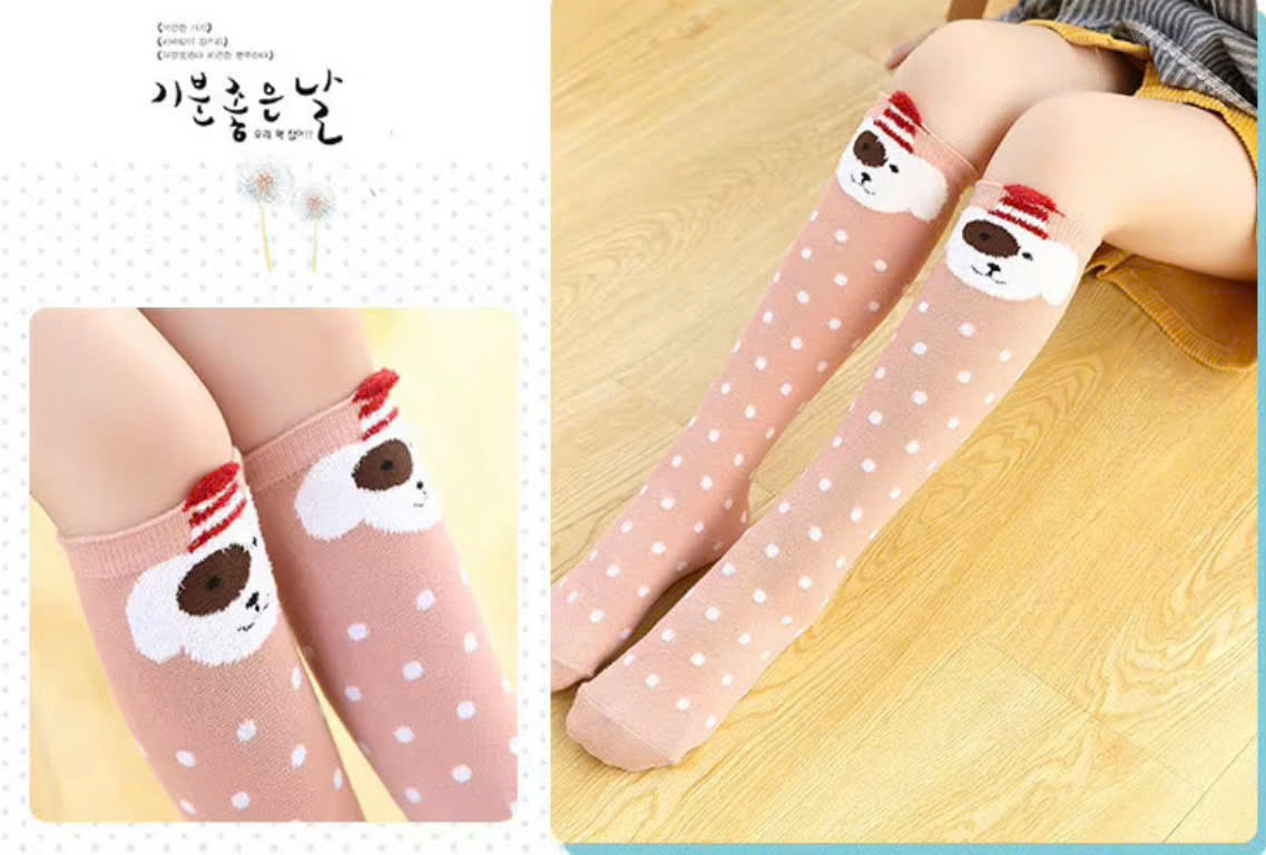 TẤT VỚ HOẠ TIẾT HOẠT HÌNH SIÊU XINH DỄ THƯƠNG MÃ 32 TỪ 3-12 TUỔI DÀNH CHO BÉ GÁI