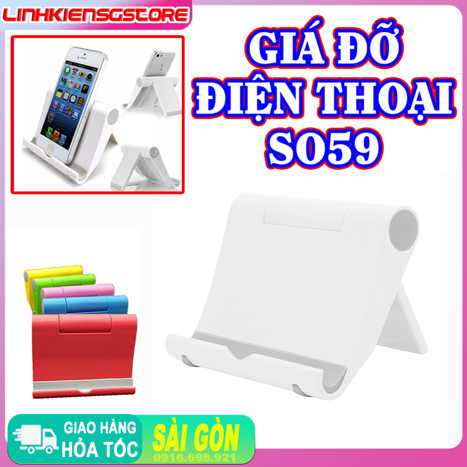 giá đỡ điện thoại, máy tính bảng S059 (Hàng Mẫu Lớn)