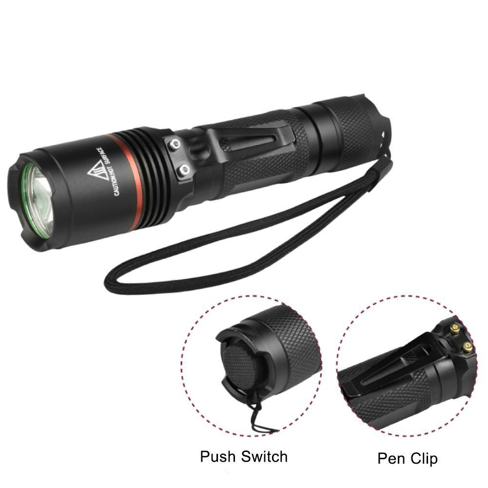 Đèn Pin LED cầm tay siêu sáng 8000 LM CREE L2 18650 tiện dụng  Zchac
