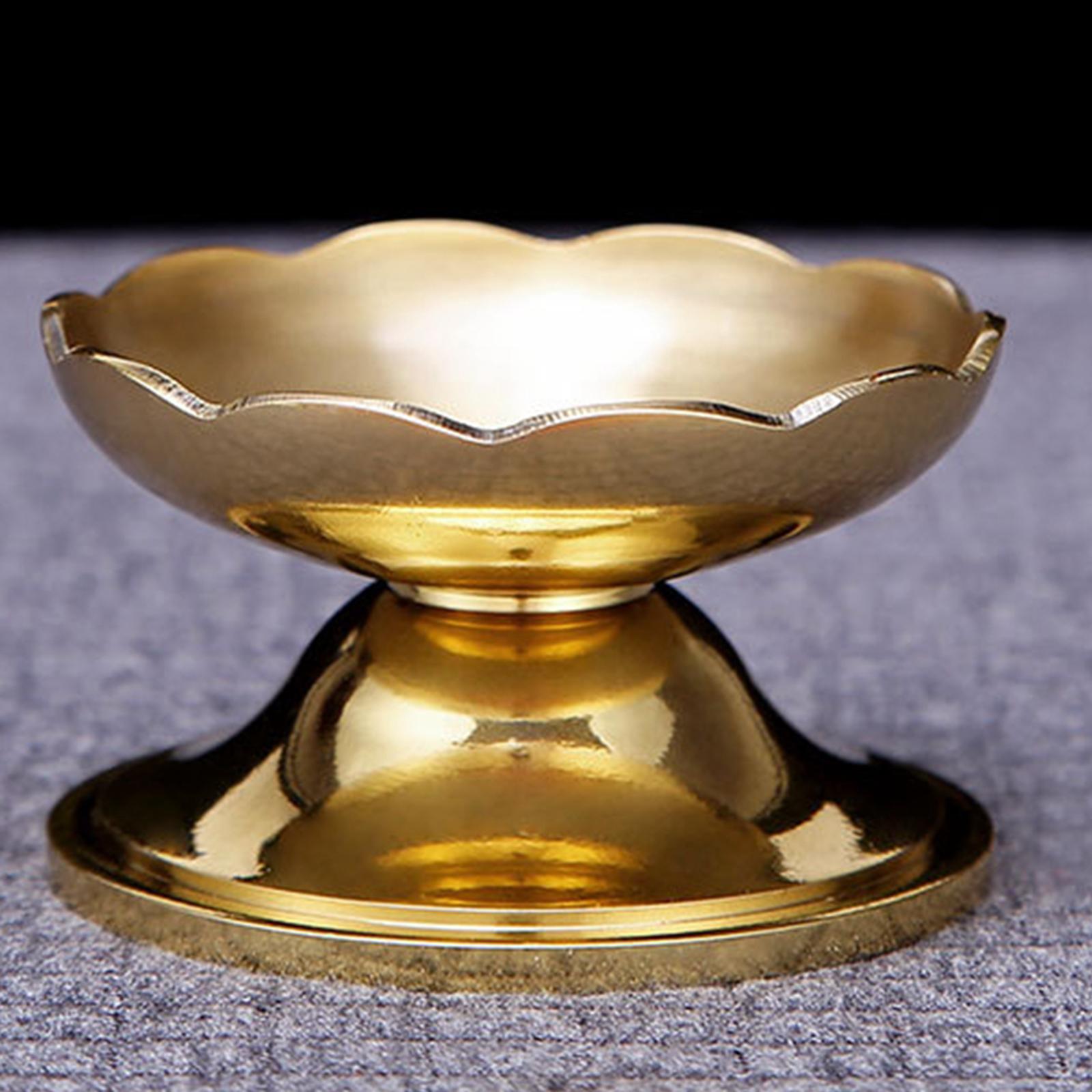 Brass Ghee Lamp Holder Tibetan Tealight Holder Buddhist Altar Supplies