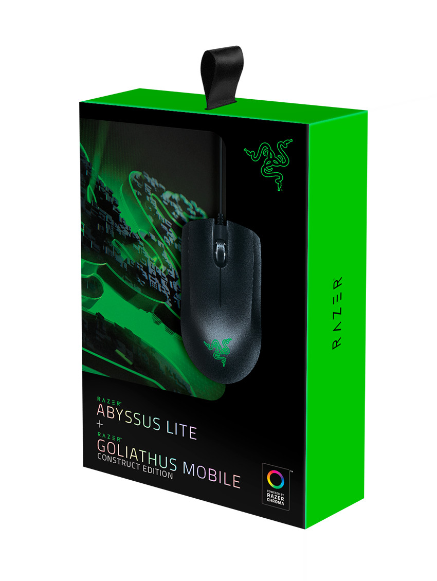 Bộ sản phẩm Razer Abyssus Lite-Razer Goliathus Mobile Construct Edition_RZ83-02730100-B3M1 - Hàng chính hãng