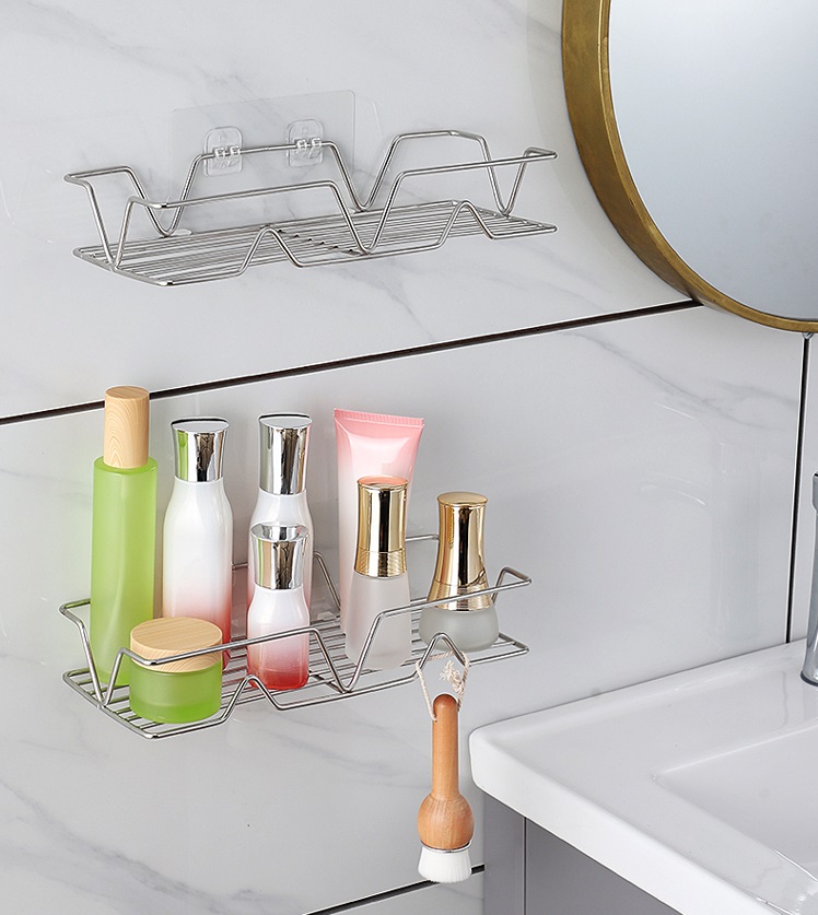 Giá treo đồ nhà tắm INOX 304 Dán Tường gạch men không han rỉ kích thước 30cm - KT30