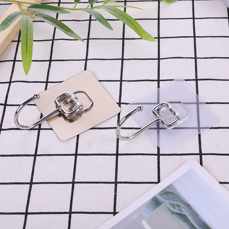 Set 5 Móc Dán Tường  Loại To ,Chịu Lực  , Siêu Dính  Treo Đồ Đa Năng Inox - Giúp Không Gian Nhà Luôn Gọn Gàng, Ngăn Nắp