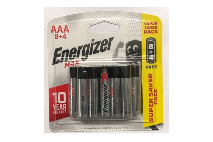 Hộp 120 Viên Pin Max 8 + 4 Viên Energizer E92 BP8+4 AA / AAA Hàng Chính Hãng