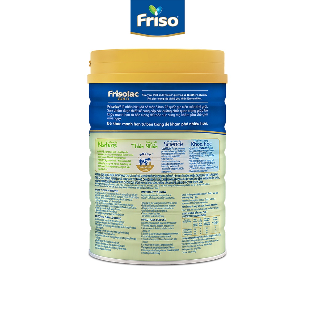 Sữa Bột Friso Gold 2 900g