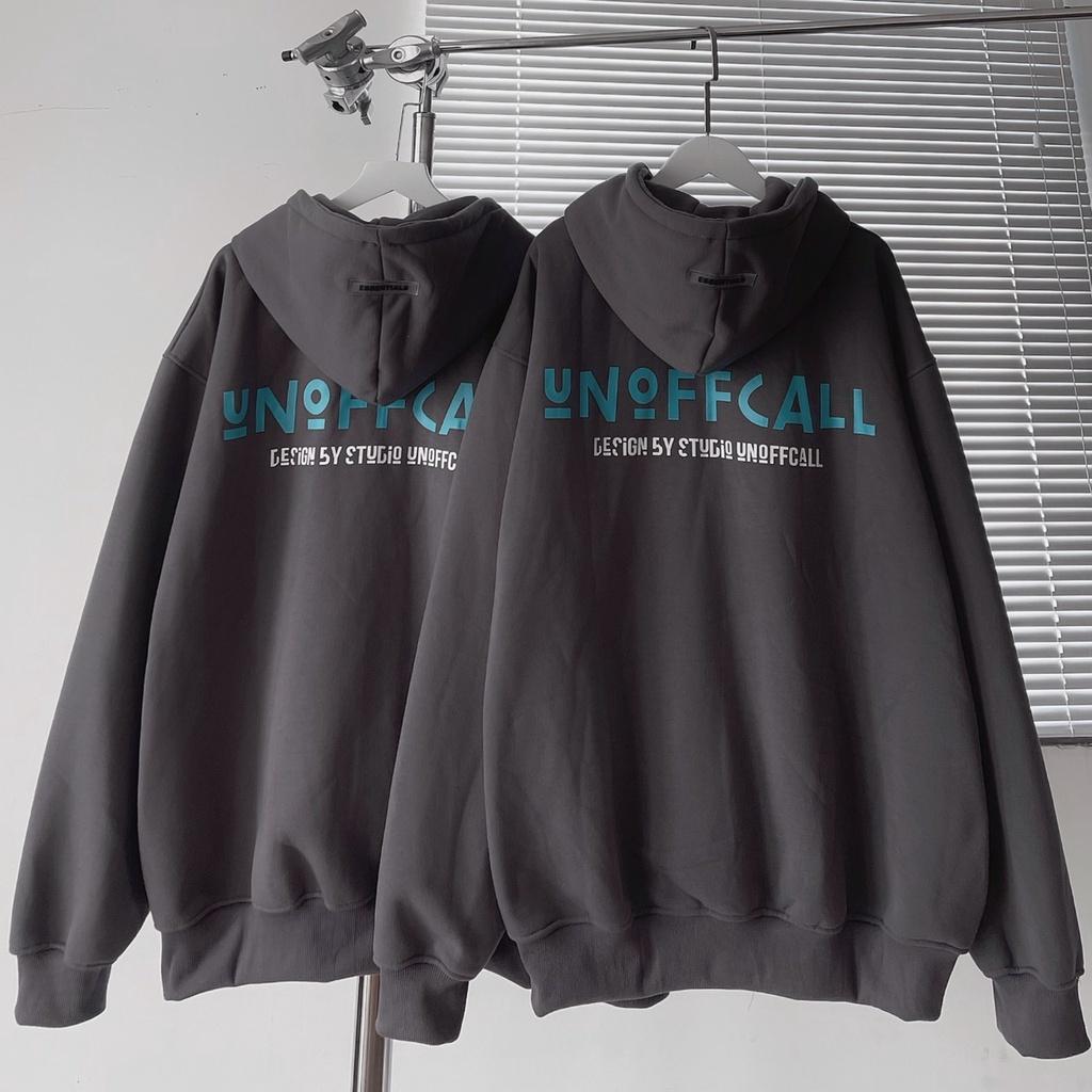 Áo Khoác Nỉ Unoffcall Form Unisex Chất Nỉ Bông Nón 2 Lớp, Áo Khoác Hoodie Zip 3 Màu Nam Nữ Ulzzang Unisex - Áo khoác nỉ mũ form rộng nỉ bông dày dặn cotton mềm mịn